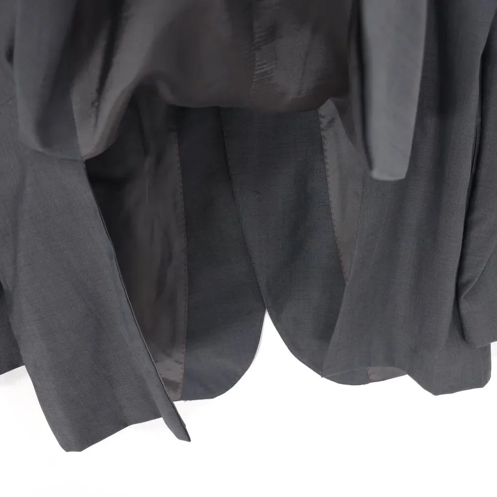HUGO BOSS Men’s Sport Coat 44L Marzotto Italy Blazer Super 100‎ Gray Virgin Wool
